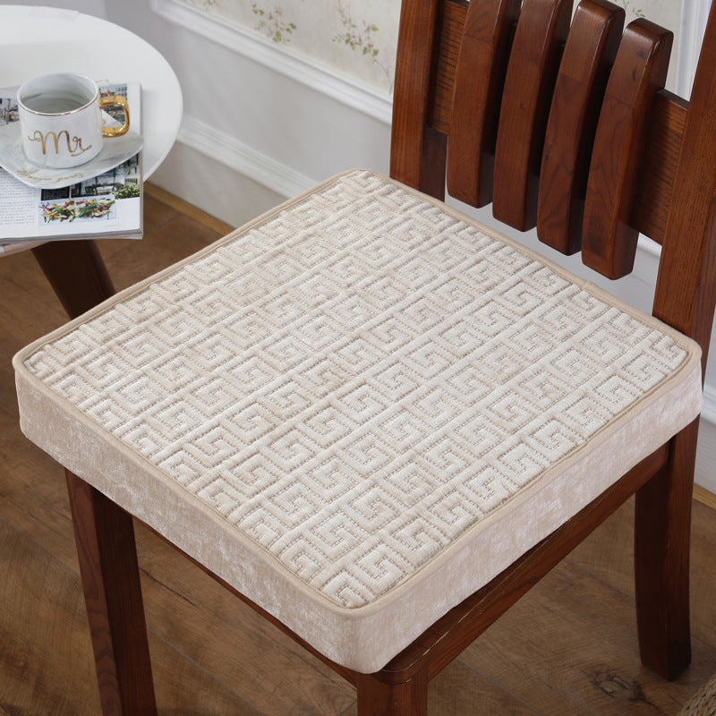 Winter Plush Sponge Heightening Thickening Chair Cushion Student Seat Cushion Car Non-Slip Dining Chair Cushion