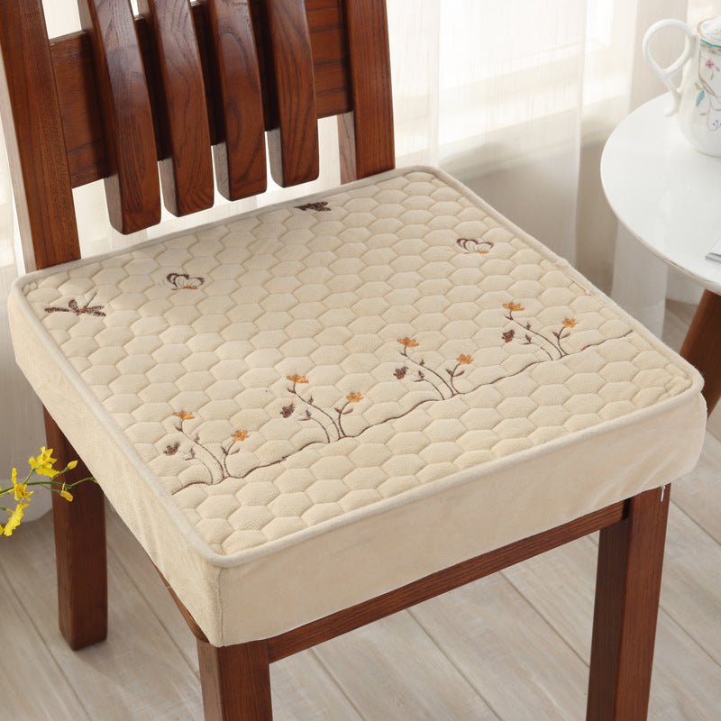 Winter Plush Sponge Heightening Thickening Chair Cushion Student Seat Cushion Car Non-Slip Dining Chair Cushion