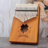 Mahogany four leaf clover