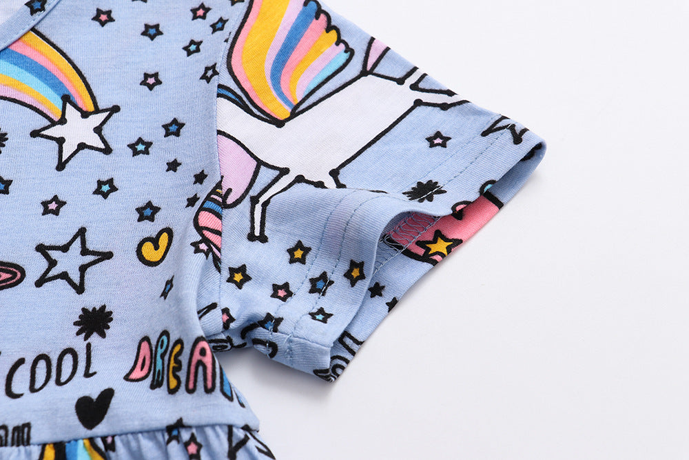 Cute Cartoon Princess Dress for Girls – Infant Party Outfit