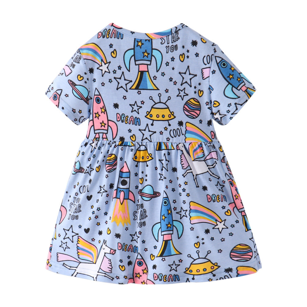 Cute Cartoon Princess Dress for Girls – Infant Party Outfit