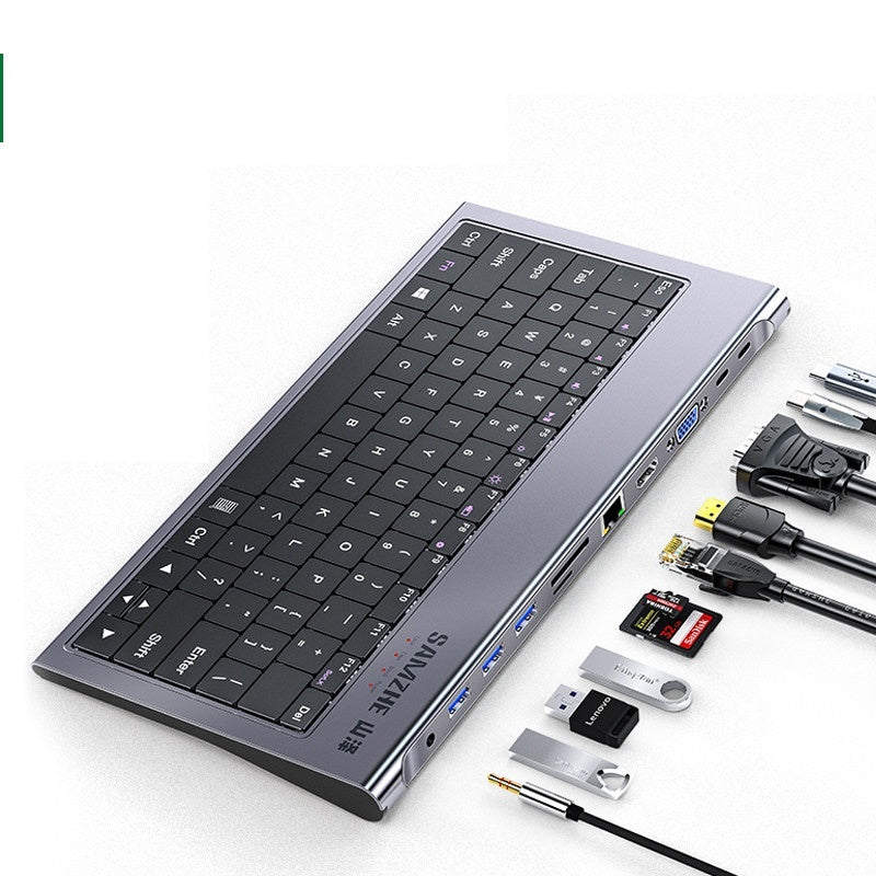 USB-C Multi-Port Expansion Dock – 7-in-1 Hub with 4K HDMI, 3×USB 3.0, SD/MicroSD, 100W PDUSB-C Multi-Port Expansion Dock – 7-in-1 Hub with 4K HDMI, 3×USB 3.0, SD/MicroSD, 100W PD