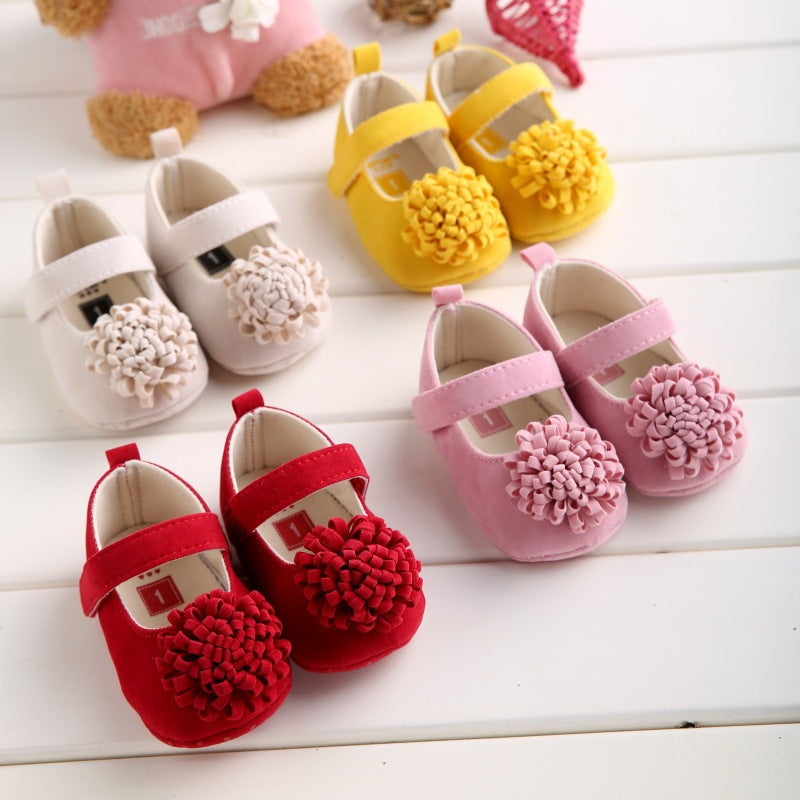 Soft Sole Toddler Girls Cotton Upper Princess Shoes
