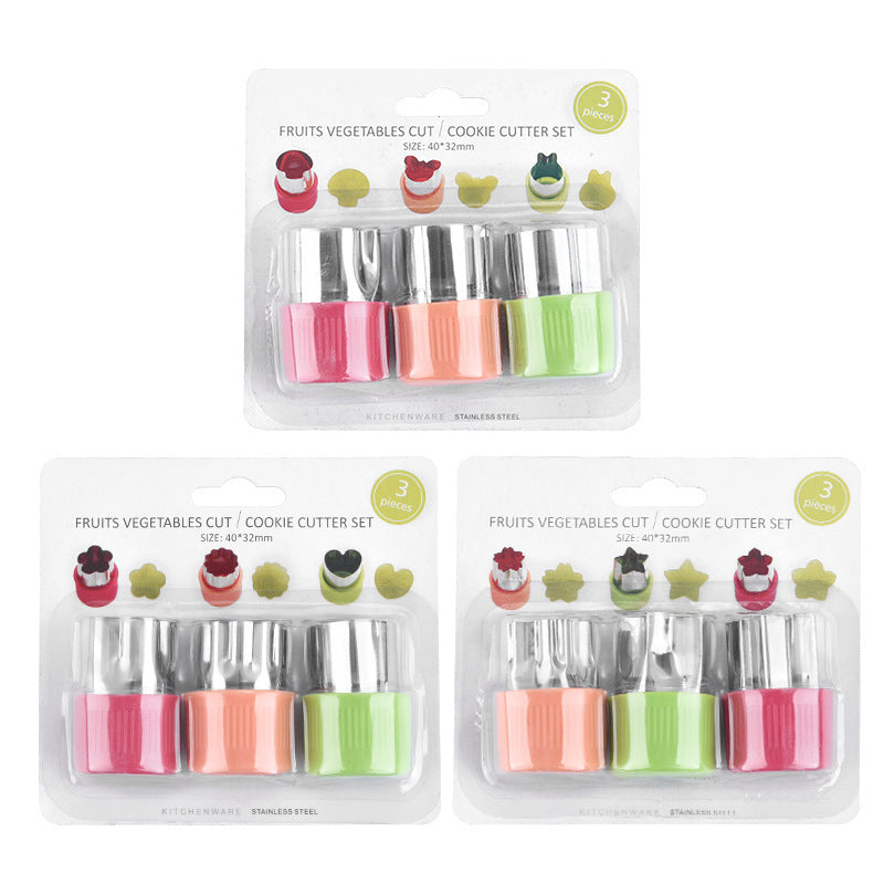 Stainless Steel Vegetable Cutter Set Star Heart Rabbit