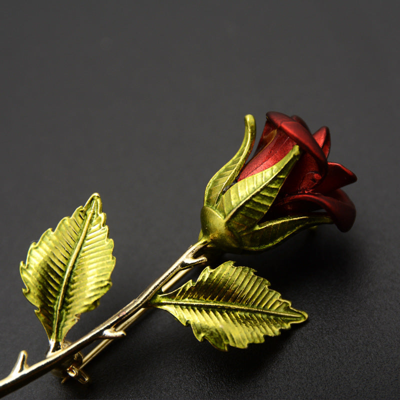 Luxury Pearl and Rhinestone Bee Rose Brooch for Women