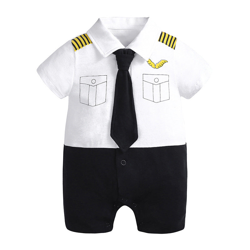 Baby Gentleman Romper – Formal One-Piece Jumpsuit Outfit
