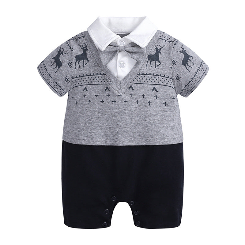 Baby Gentleman Romper – Formal One-Piece Jumpsuit Outfit