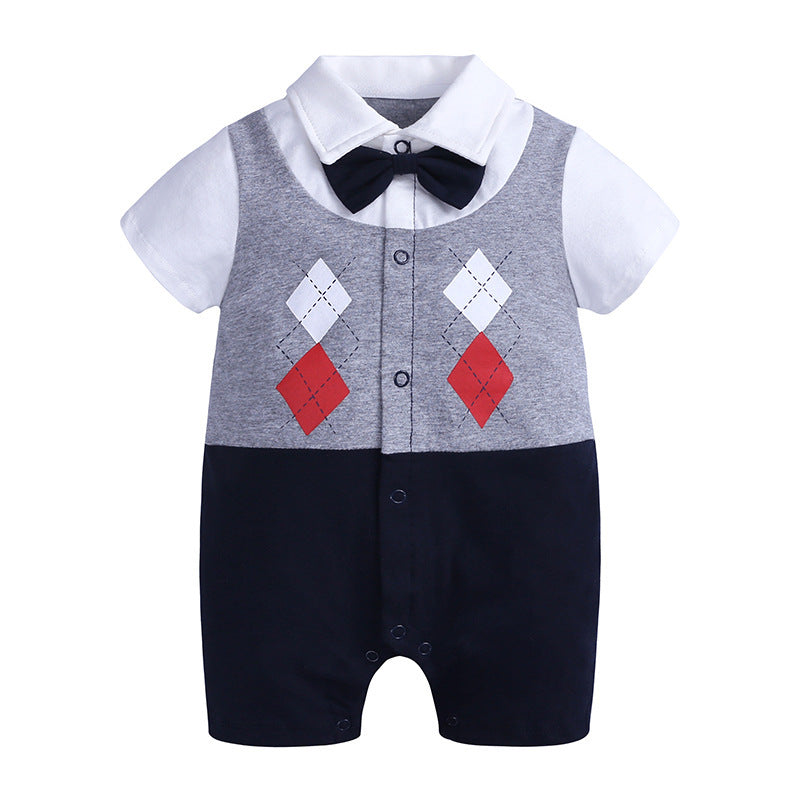 Baby Gentleman Romper – Formal One-Piece Jumpsuit Outfit