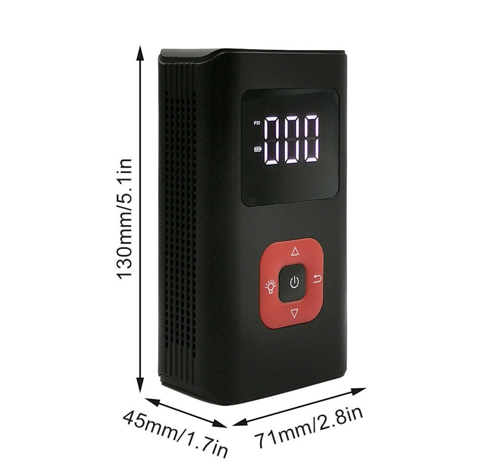 Portable Car Air Pump – Wireless Charging Bicycle & Car Inflator
