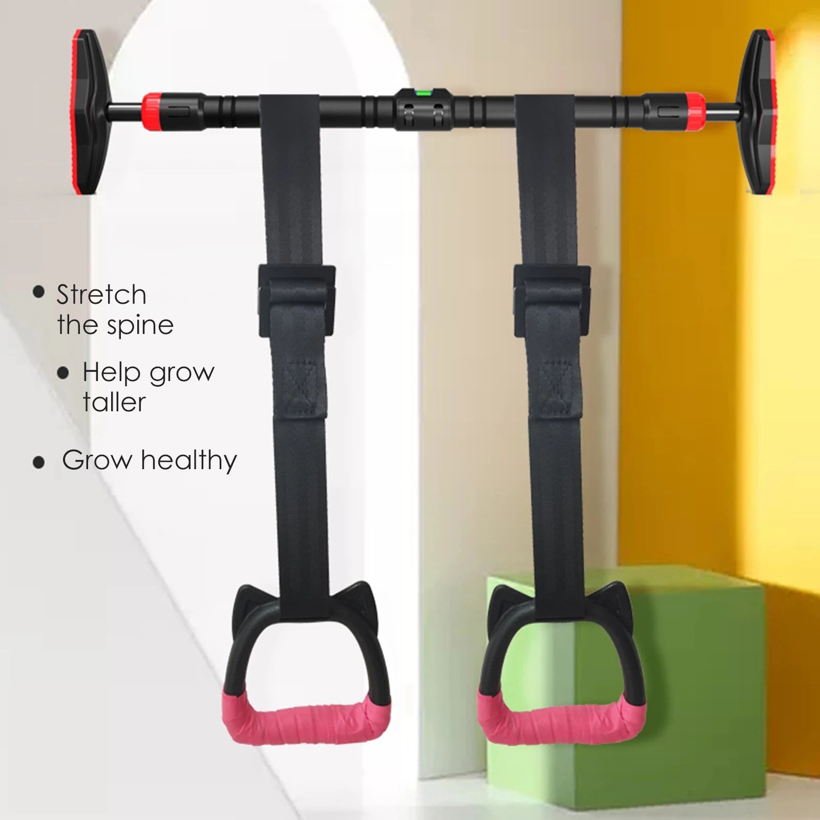 Adjustable Non-Slip Gymnastics Rings – 200KG Capacity for Home, Gym, or Outdoor Training