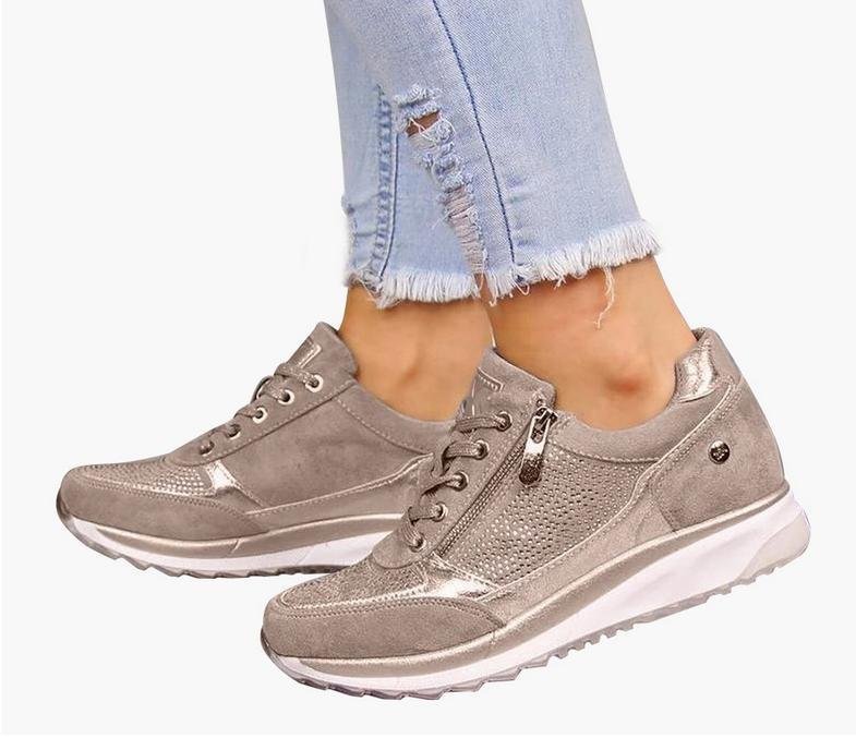 Women's Shoes Fashion Fashion British High-rise Slope With Two-tone Bottom Large Size Casual Shoes