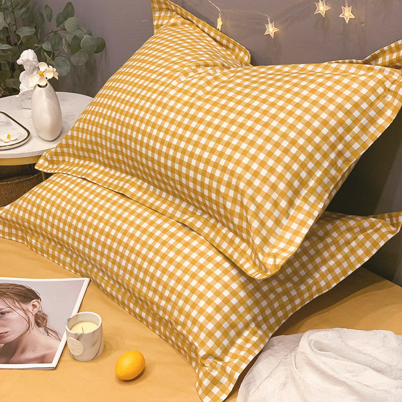 Cotton Pure Cotton Pillowcase For a Pair of Home Nordic Style Single Single Child Pillow Inner Liner Cover Double Pillowcase