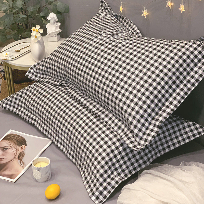 Cotton Pure Cotton Pillowcase For a Pair of Home Nordic Style Single Single Child Pillow Inner Liner Cover Double Pillowcase