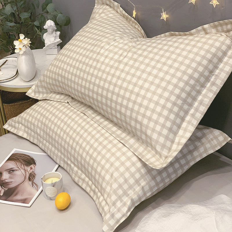 Cotton Pure Cotton Pillowcase For a Pair of Home Nordic Style Single Single Child Pillow Inner Liner Cover Double Pillowcase