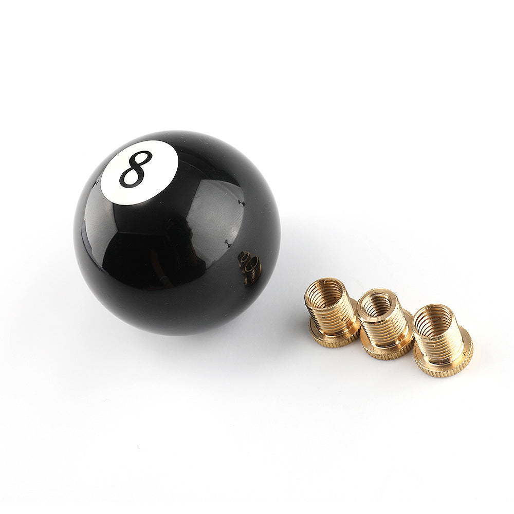 Black No. 8 Billiard Ball Car Gear Shift Knob Handle
