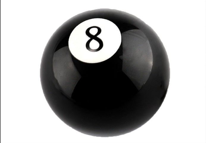Black No. 8 Billiard Ball Car Gear Shift Knob Handle