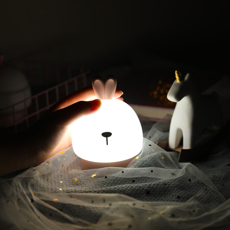Silicone Cartoon Fawn Night Light Tap Control Eye Safety
