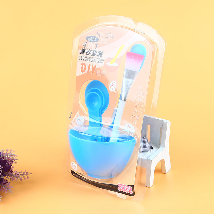 DIY Mask Bowl Set – 4-Piece Mixing Stick & Beauty Brush Kit