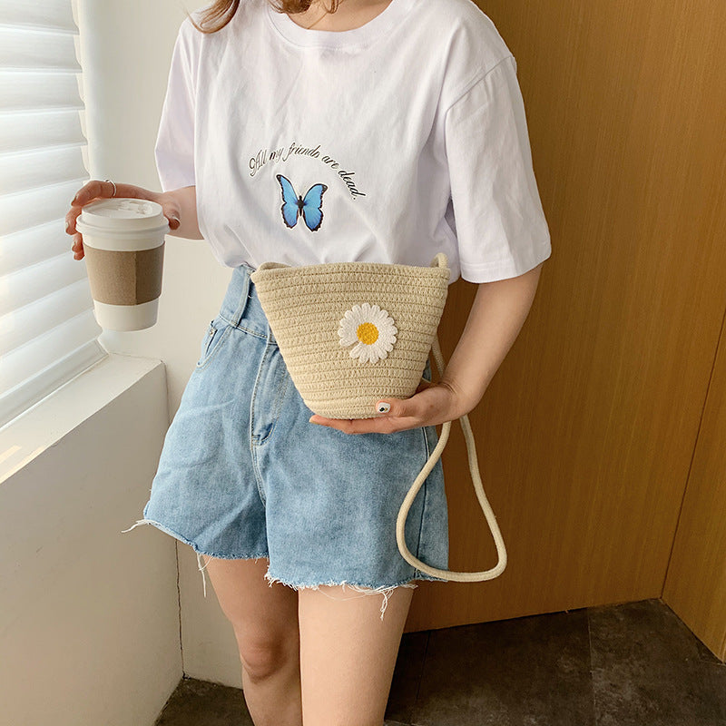 Mini Bucket Shoulder Messenger Bag for Women