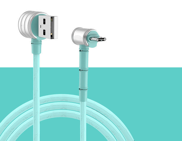 Mobile Phone Holder Elbow Fast Charging Type-C Data Cable 1.2M