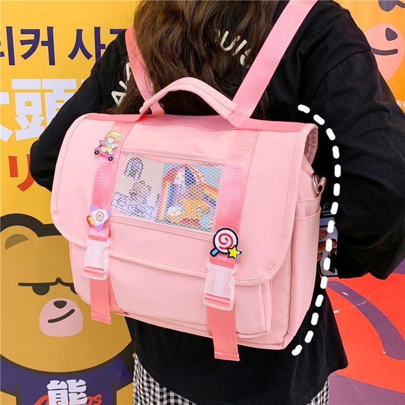 Outdoor Travel Large-Capacity Student One-Shoulder Diagonal Portable Backpack Women