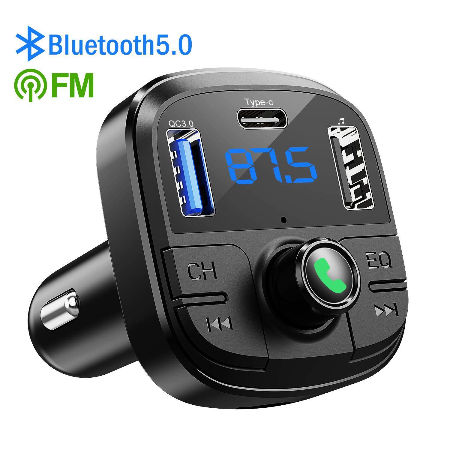 Car Bluetooth MP3 Player Charger – Wireless FM Transmitter with Dual USB Ports