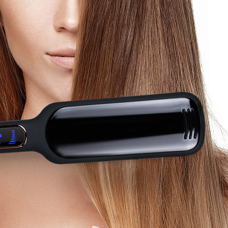LCD Display Infrared Hair Straightener Wide Plate Professional Styling Tool