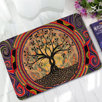 Creative big tree rubber door