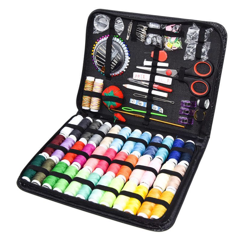 DIY Multi-Function Sewing Kit Box Set – Hand Quilting, Stitching, and Embroidery Tools