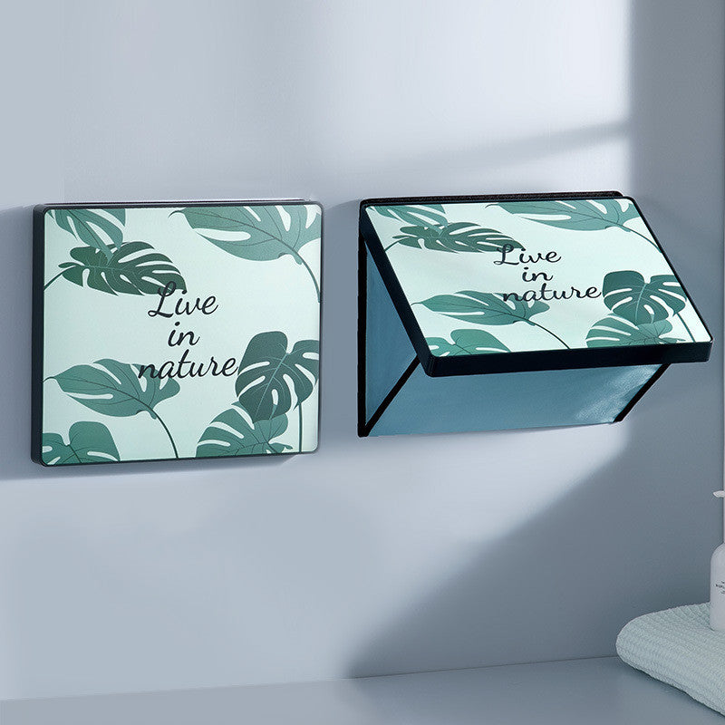 Creative Bathroom Folding Storage Rack Wall-Mounted Storage Box Bathroom Large-Capacity Waterproof Mural Storage Box