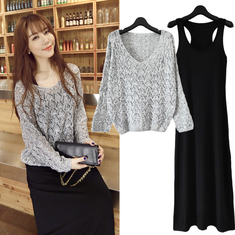 Two Piece Dress Long Skirt