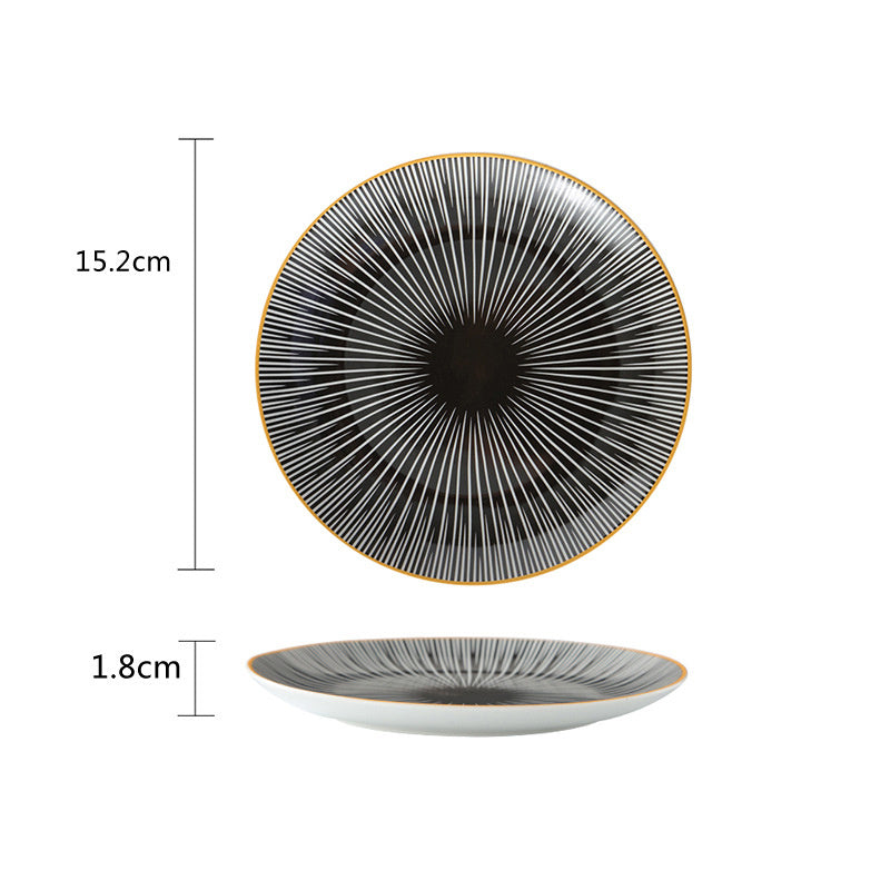 Porcelain Nordic Style Breakfast Steak Plate For Home Use