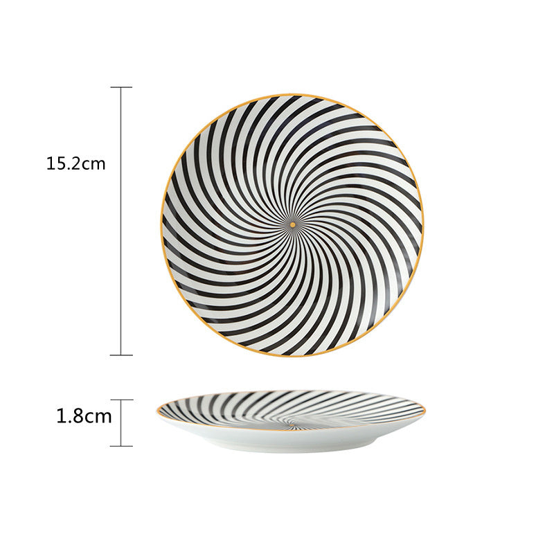 Porcelain Nordic Style Breakfast Steak Plate For Home Use