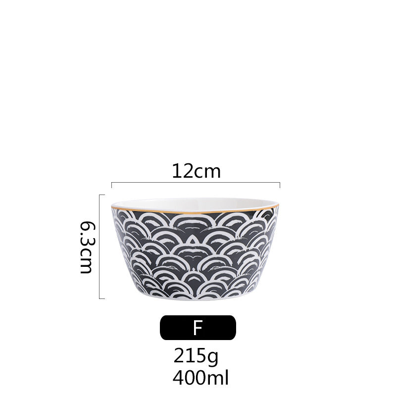 Porcelain Nordic Style Breakfast Steak Plate For Home Use