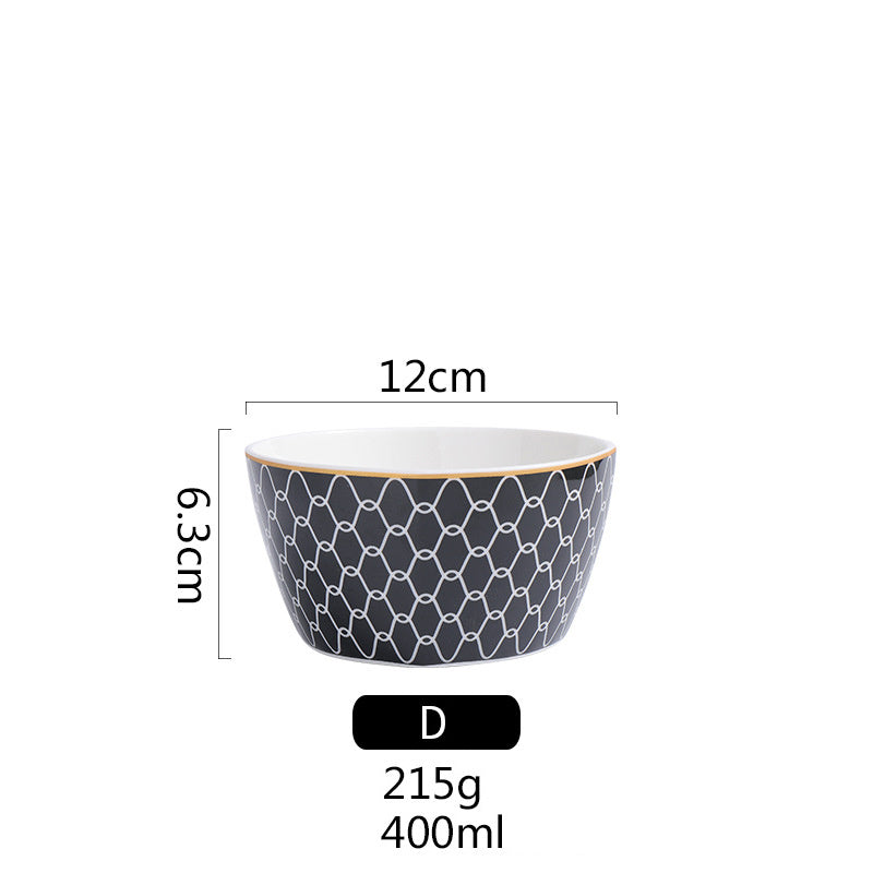 Porcelain Nordic Style Breakfast Steak Plate For Home Use