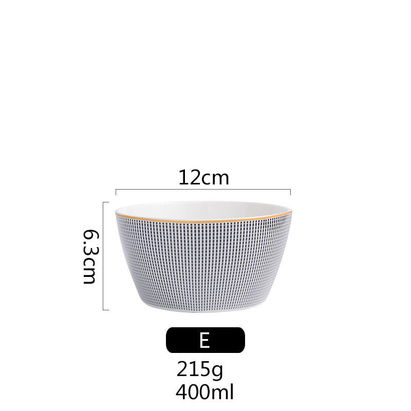 Porcelain Nordic Style Breakfast Steak Plate For Home Use
