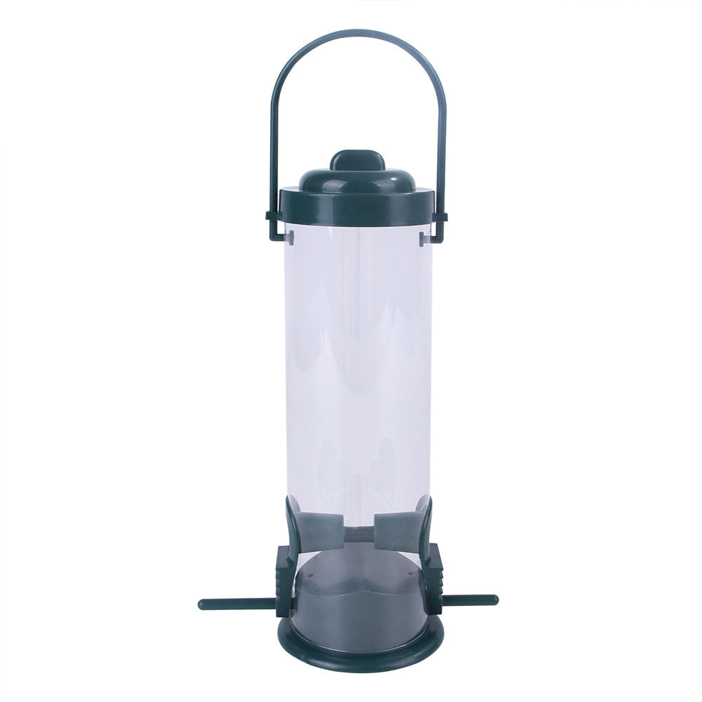 Outdoor Hanging Bird Feeder Station – Plastic Food Dispenser for Garden and Tree Decoration