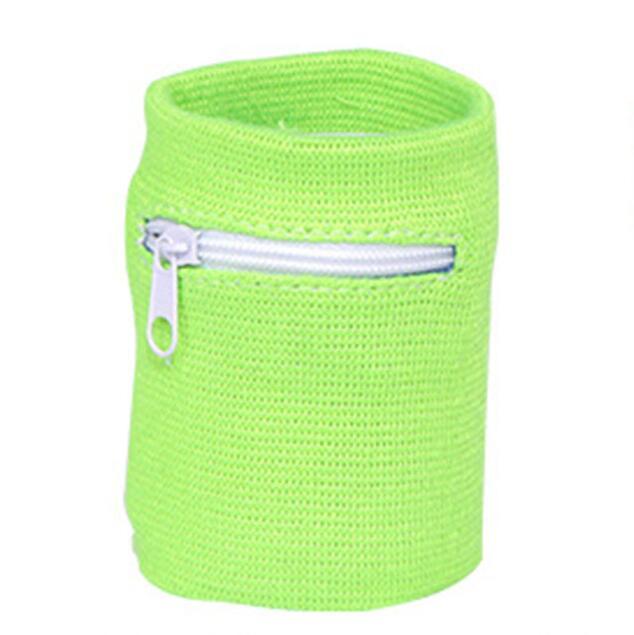 Customized LOGO Cotton Towel Wristband Zipper Wrist Strap Sweat-Absorbent And Sweat-Absorbent Sports Men And Women Put Keys As Coin Purses
