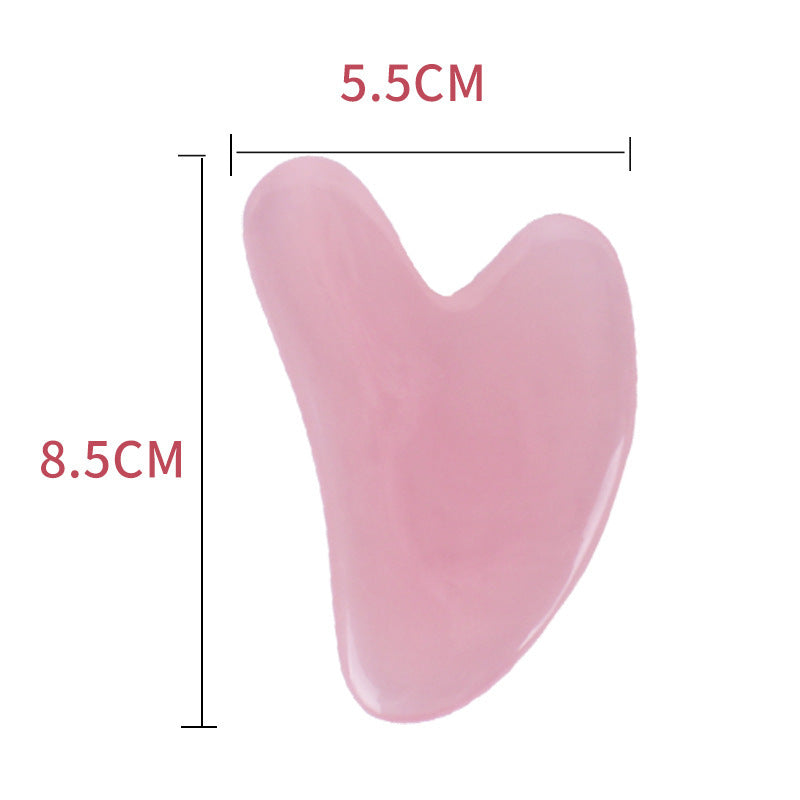 Heart-Shaped Facial Massage Tool – Resin Gua Sha Scraping Board for Skincare