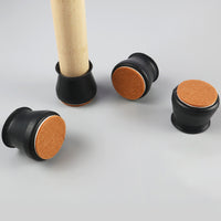 Black chair foot cover felt