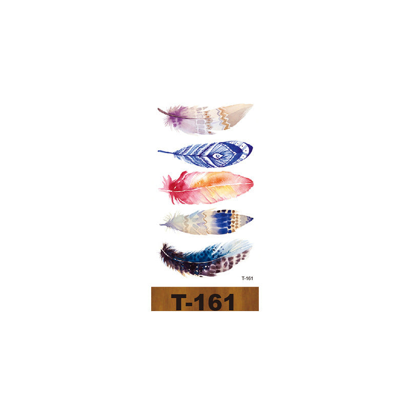 Hot New Spot Small Fresh Tattoo Sticker Disposable Waterproof Ink Color Flower Animal Head Tattoo Sticker