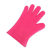 Heat-Resistant Silicone Kitchen Gloves – Thickened Microwave Oven Mitts for Baking & Cooking
