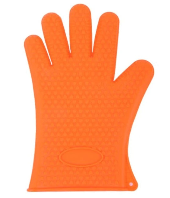 Heat-Resistant Silicone Kitchen Gloves – Thickened Microwave Oven Mitts for Baking & Cooking