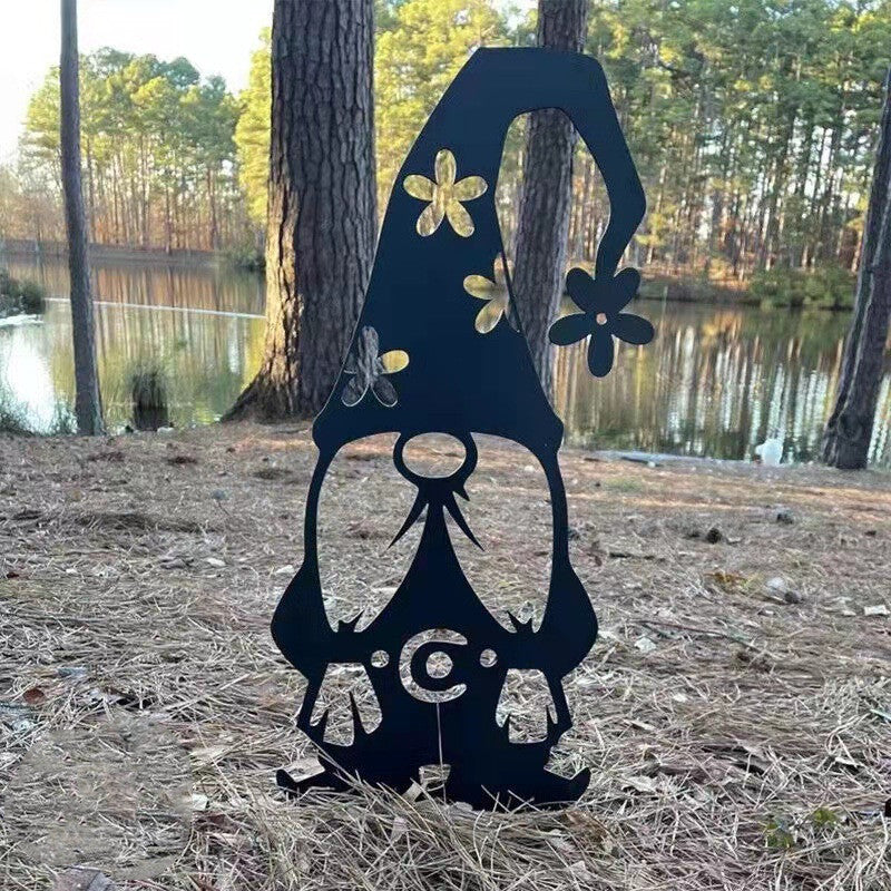 Garden Decoration Acrylic Hollow Faceless Doll Insert Card Garden Ornament Chickenyard Art