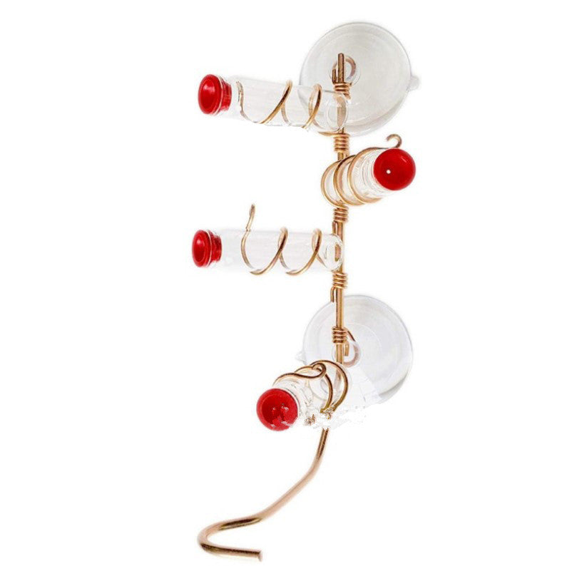 Easy Clean Hummingbird Feeder – Suction Cup Bird Drinker for Garden and Deck Wild Birds