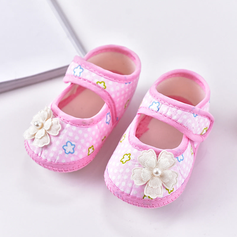 Spring And Autumn Velcro Baby Shoes, Cute Children's Single Shoes
