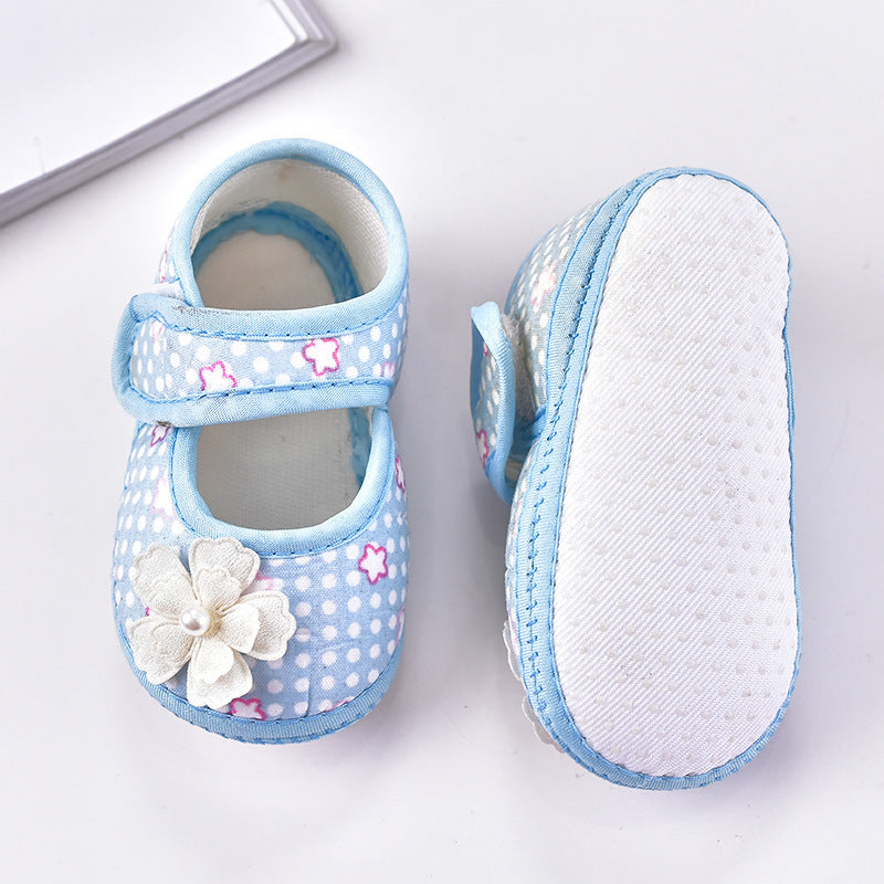 Spring And Autumn Velcro Baby Shoes, Cute Children's Single Shoes