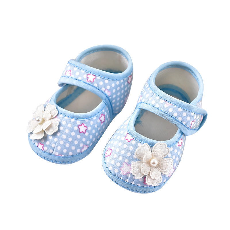 Spring And Autumn Velcro Baby Shoes, Cute Children's Single Shoes