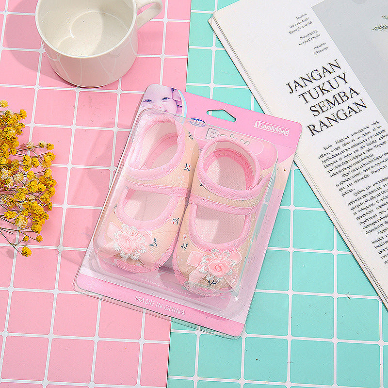Manufacturers Velcro Spring And Autumn Bowknot Men'S And Women'S Baby Shoes Drop Plastic Soft Sole Baby Shoes Princess Shoes Toddler Shoes