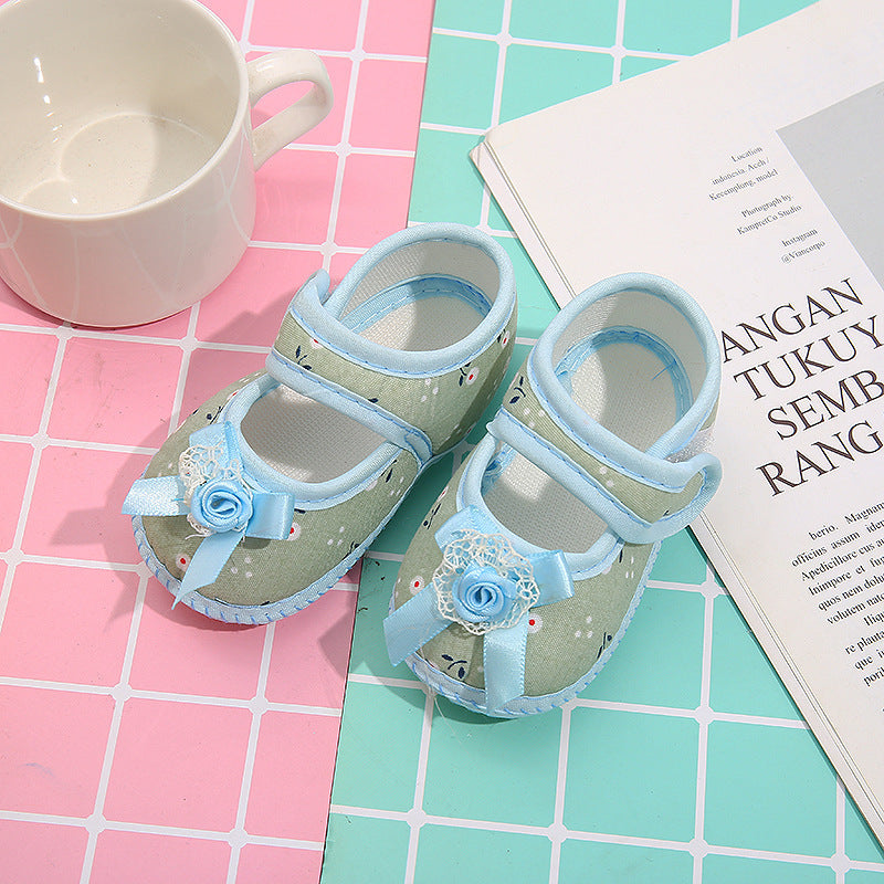Manufacturers Velcro Spring And Autumn Bowknot Men'S And Women'S Baby Shoes Drop Plastic Soft Sole Baby Shoes Princess Shoes Toddler Shoes